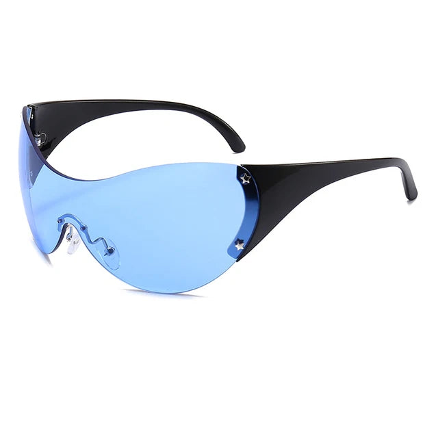 Big round glasses, fashionable large frame goggles, personalized sunglasses