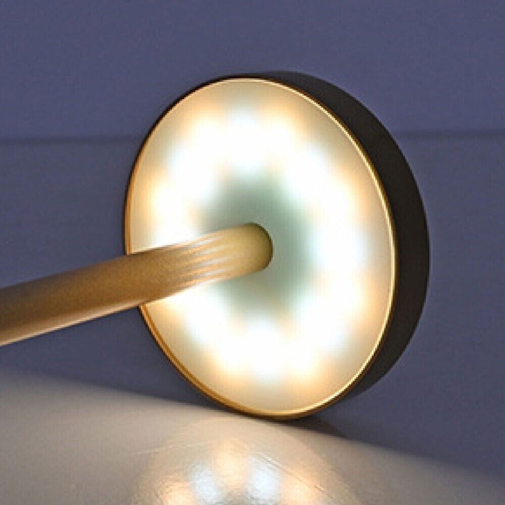 LED Wiederauf Ladbare Touch Metall Tisch Lampe Schreib Lampen Nachttisch Mit USB