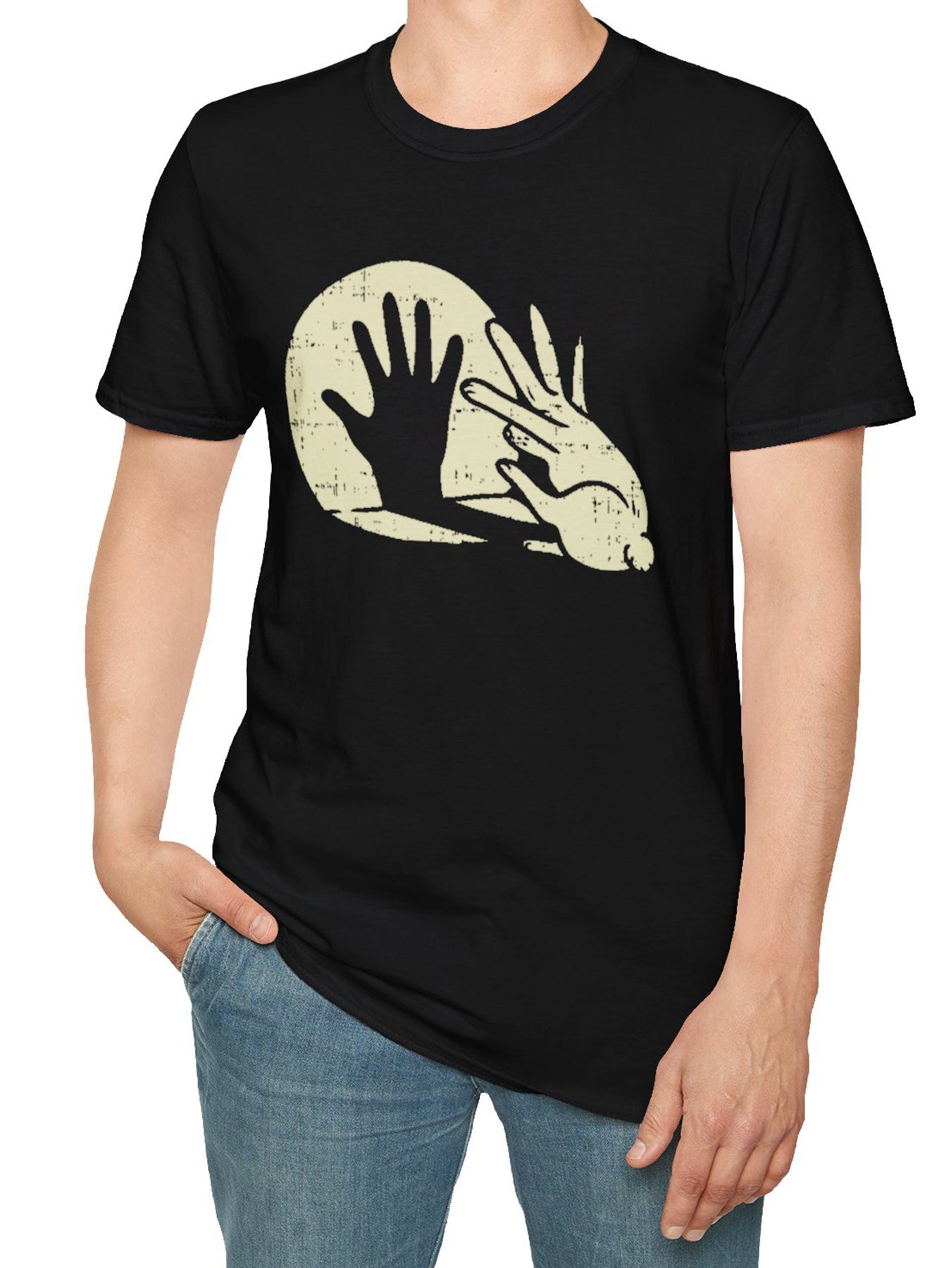 Funny Gesture Printed T-shirt, Men's Casual And Comfortable Round Neck T-shirt, Fashionable Short Sleeved Top, Suitable For Daily Wear In Summer