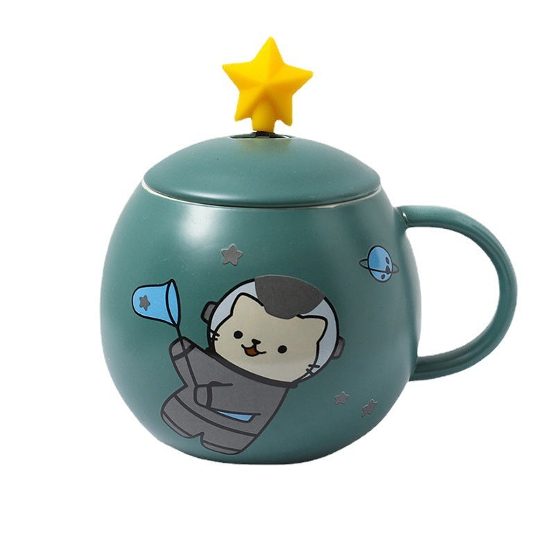 Japanese Space Astronaut Ceramic Cup Personality Creative