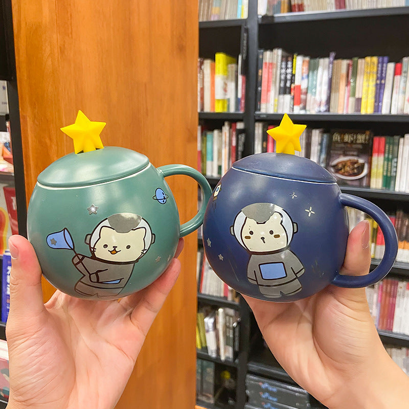 Japanese Space Astronaut Ceramic Cup Personality Creative