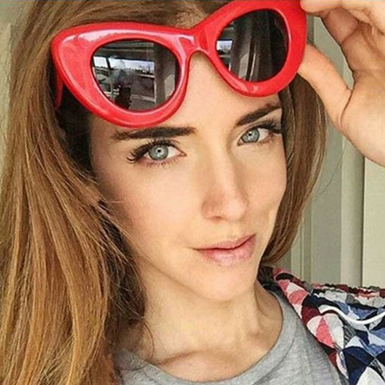 Large frame butterfly colorful sunglasses glasses