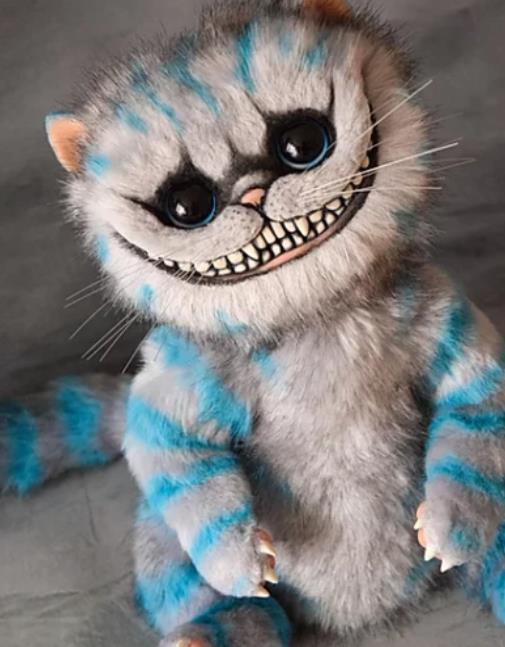 Cheshire Girl Teen Cat Plush Doll