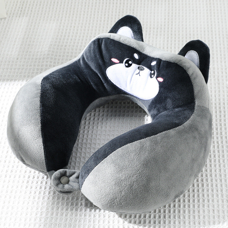 Cartoon U-shaped Pillow Pp Cotton Hump Fit Neck Pillow Travel