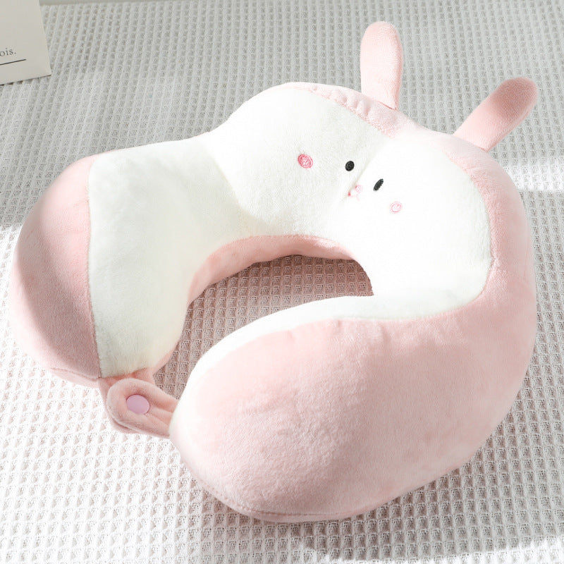 Cartoon U-shaped Pillow Pp Cotton Hump Fit Neck Pillow Travel