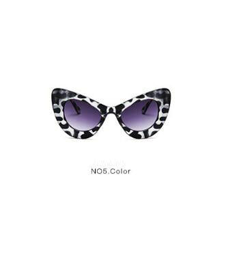 Large frame butterfly colorful sunglasses glasses