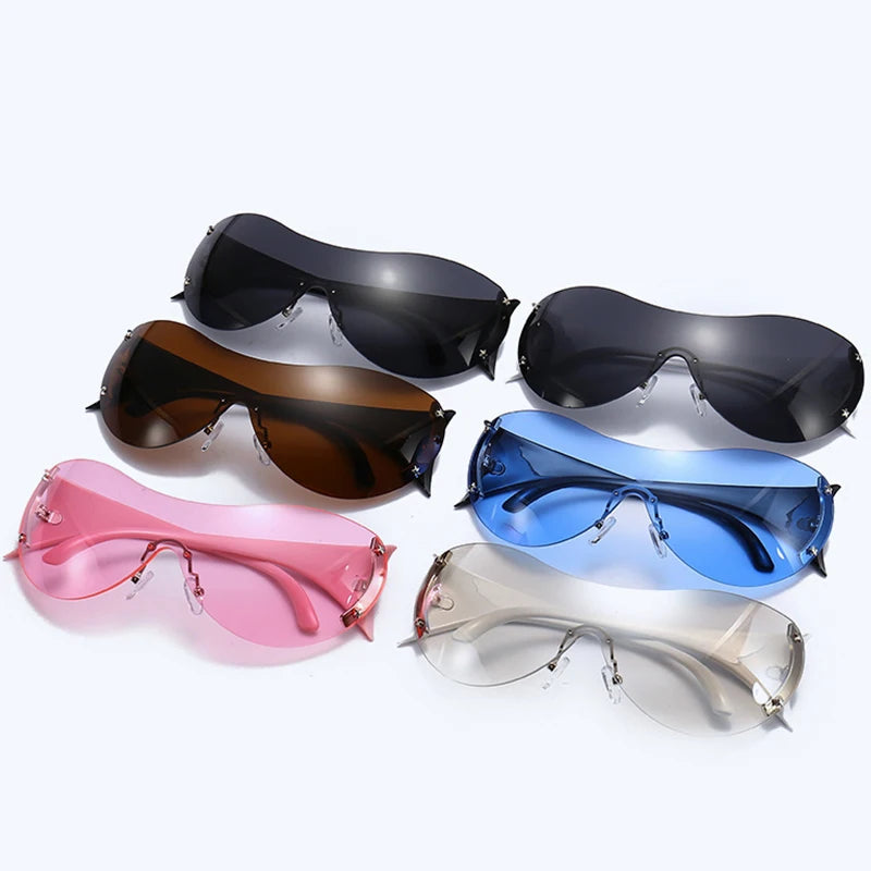 Big round glasses, fashionable large frame goggles, personalized sunglasses