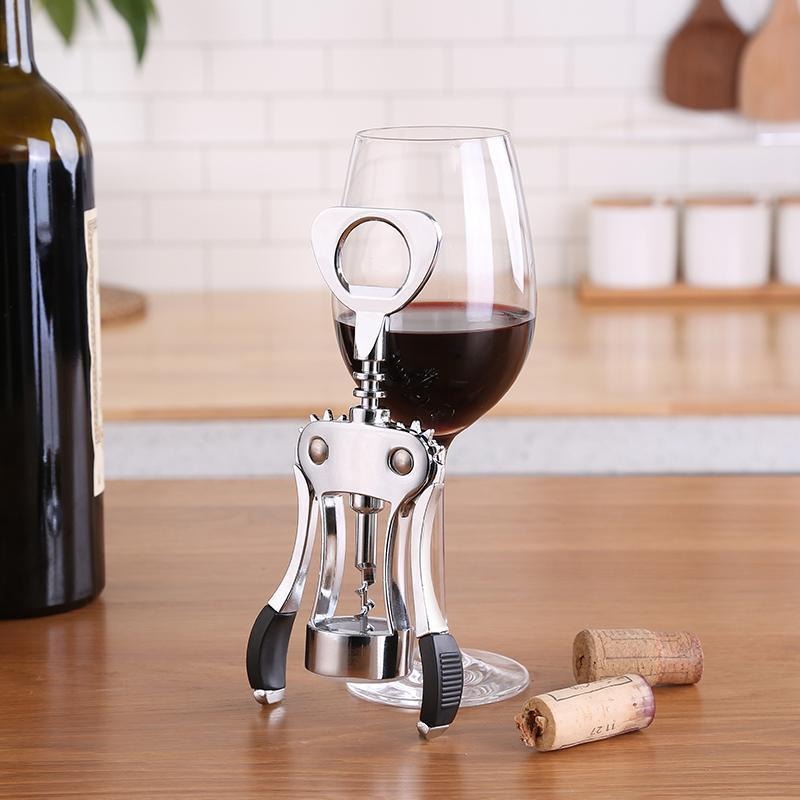Premium Wing Corkscrew Wine Bottle Opener with Multifunctional Bottles Opener