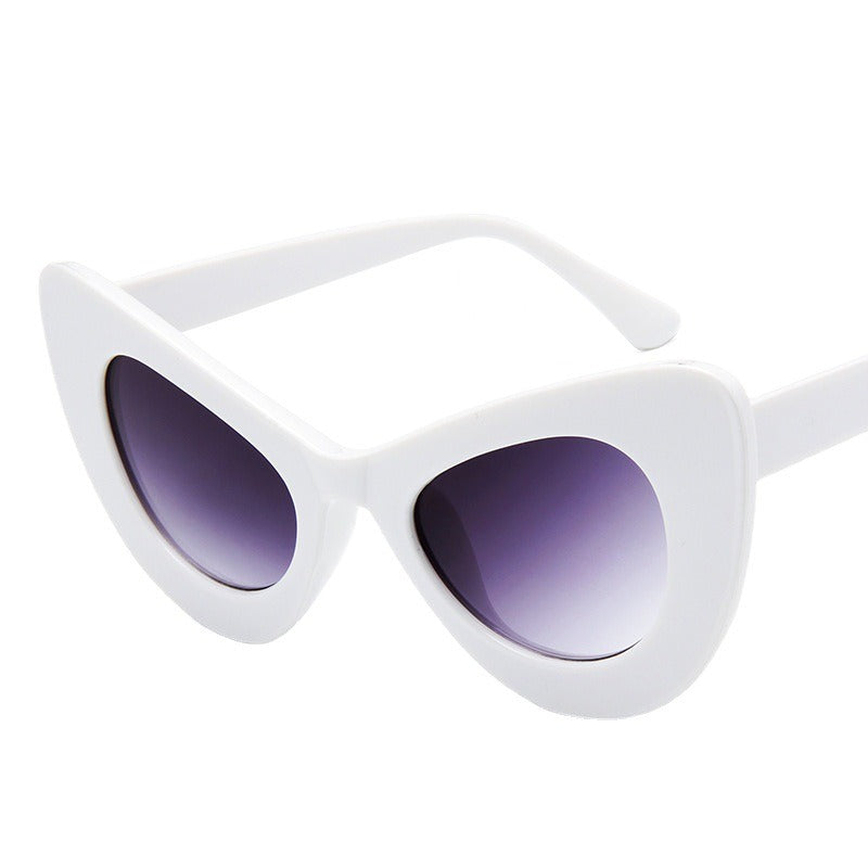 Large frame butterfly colorful sunglasses glasses
