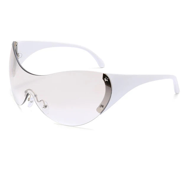 Big round glasses, fashionable large frame goggles, personalized sunglasses