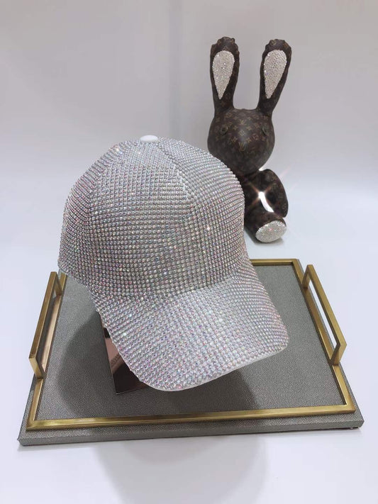 Summer peaked cap heavy handmade rhinestones full of diamonds internet celebrity baseball cap versatile sun protection hat