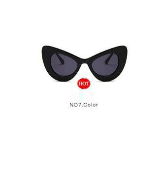 Large frame butterfly colorful sunglasses glasses