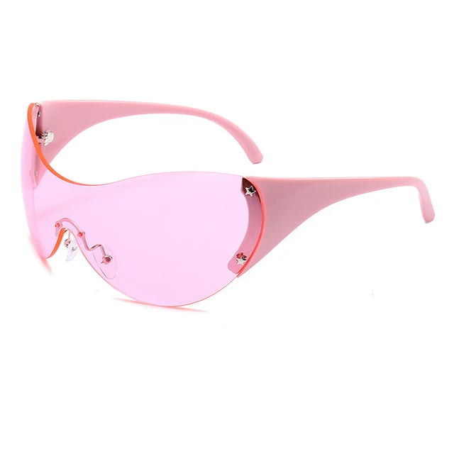 Big round glasses, fashionable large frame goggles, personalized sunglasses