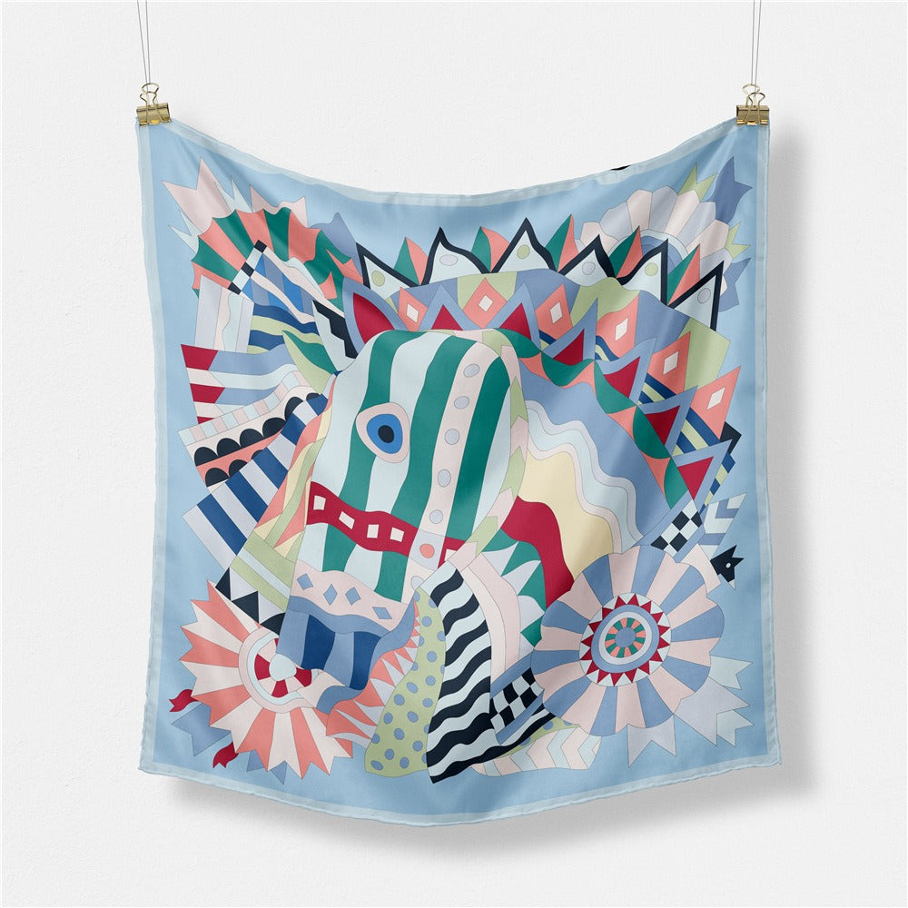 Colorful hand-painted Junma women's decorative small  scarf scarf