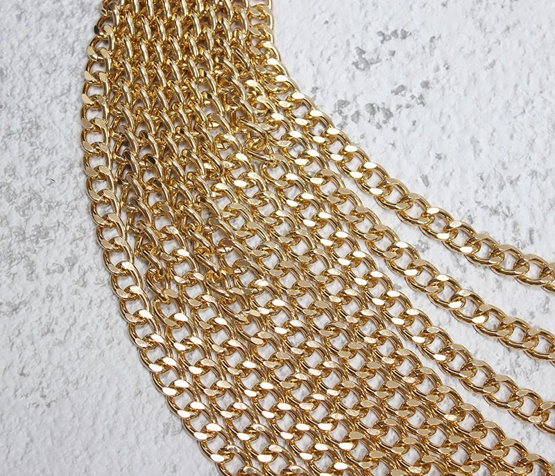 Metal Chain Split Joint Irregular Long Belt Personality Women New Fashion Tide All-match Spring Autumn