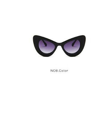 Large frame butterfly colorful sunglasses glasses