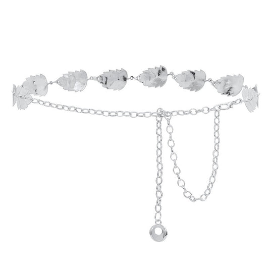 New Ins Style Metal Chain Decoration Jeans Chain Fashion Women's European and American Inlaid Pendant Paired with Waist Chain Thin