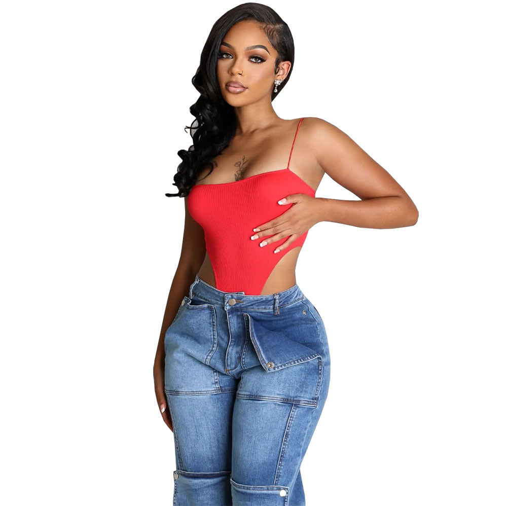 Women's Denim Straight Leg Pants, Autumn Winter Fashion Washed Button Patch High Waist Long Trousers