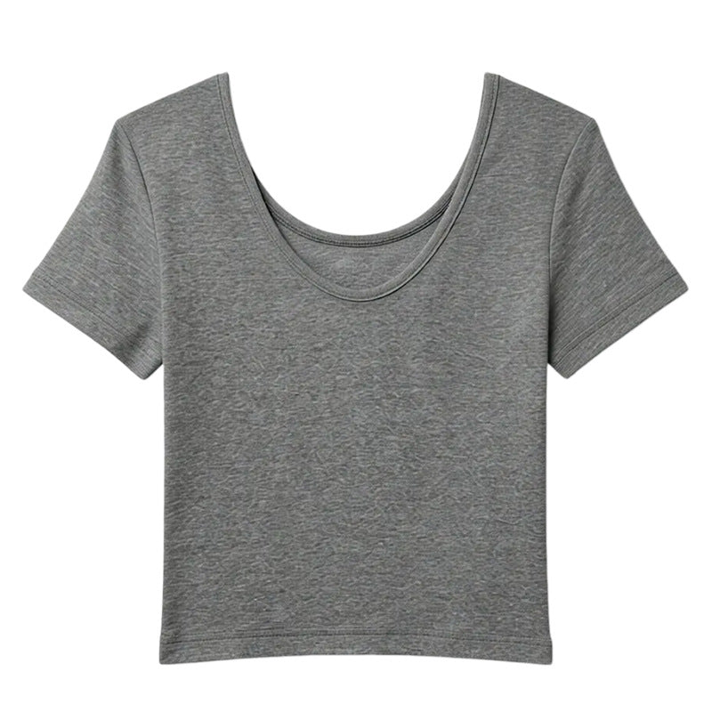 Short Sleeve T-Shirt for Women, Sexy and Pure Aesthetic Crop Top