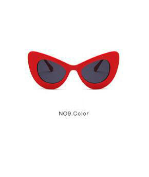 Large frame butterfly colorful sunglasses glasses