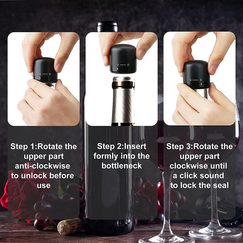 New Champagne Corks 7-Day Sealing And Fresh-Keeping Red Wine Wine Corks Food-Grade Silicone Gas-Locking Wine Corks