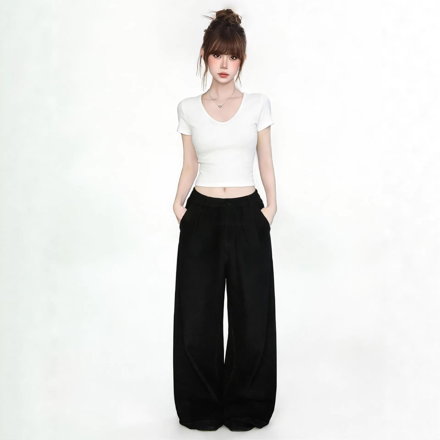 Short Sleeve T-Shirt for Women, Sexy and Pure Aesthetic Crop Top