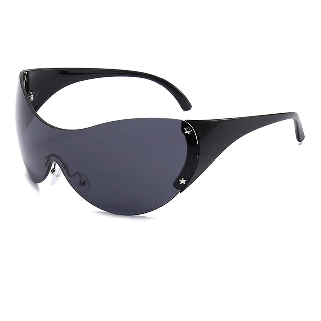 Big round glasses, fashionable large frame goggles, personalized sunglasses