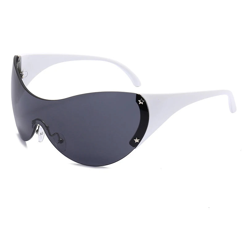 Big round glasses, fashionable large frame goggles, personalized sunglasses