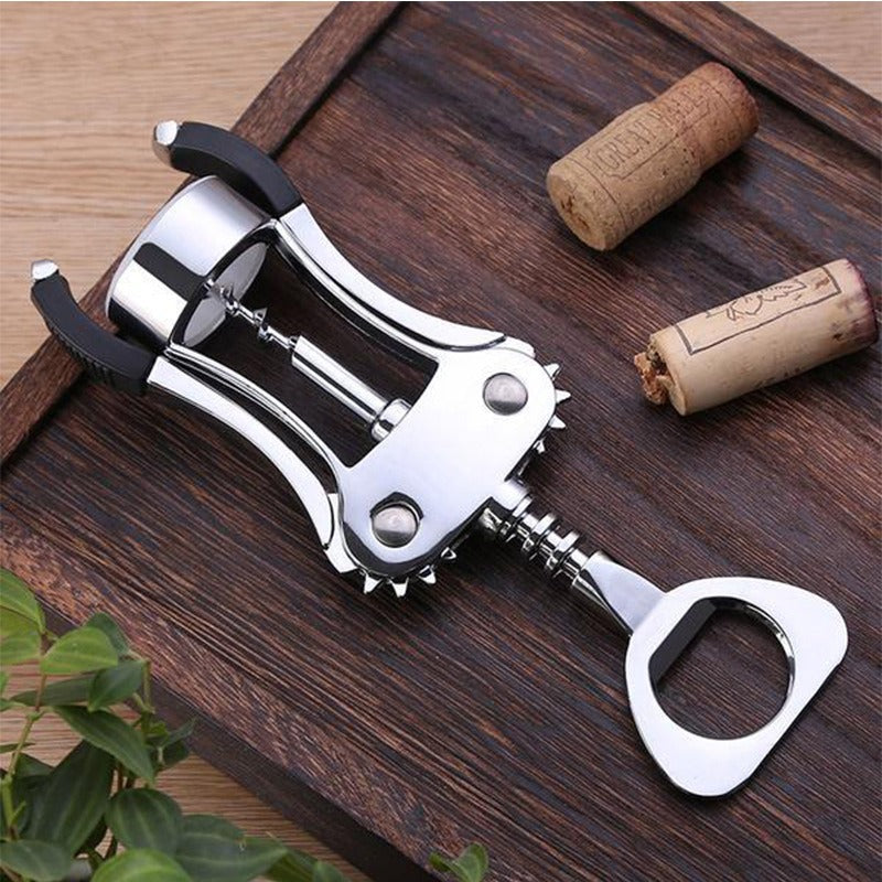 Premium Wing Corkscrew Wine Bottle Opener with Multifunctional Bottles Opener