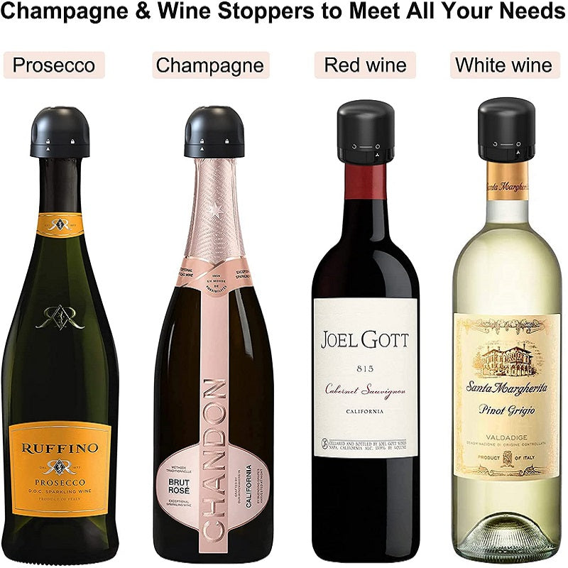 New Champagne Corks 7-Day Sealing And Fresh-Keeping Red Wine Wine Corks Food-Grade Silicone Gas-Locking Wine Corks