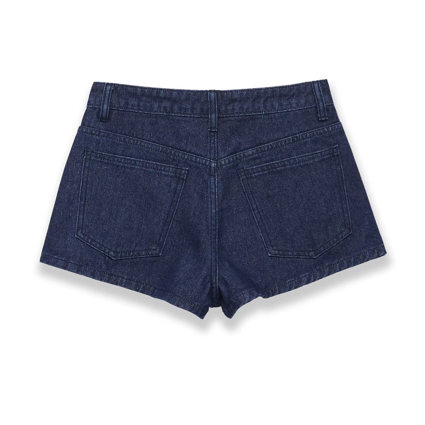 Street high waisted curved edge jeans
