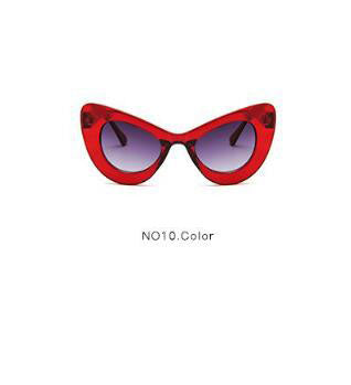 Large frame butterfly colorful sunglasses glasses