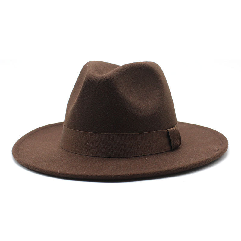 Autumn And Winter Men And Women Big Brim Hat